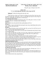 Báo cáo theo công văn 494 - MG Đông Hà