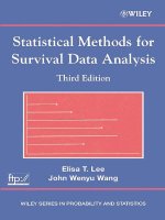 Statistical Methods for Survival Data Analysis - Third Edition potx