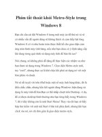 Phím tắt thoát khỏi Metro-Style trong Windows 8 doc