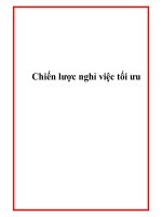 Chiến lược nghỉ việc tối ưu pot