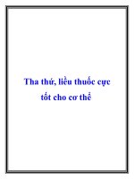 Tha thứ liều thuốc cực tốt cho cơ thể ppt