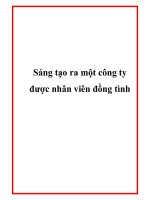 Sáng tạo ra một công ty được nhân viên đồng tình potx