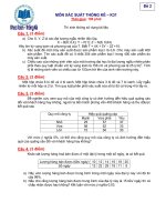 Đề thi: Môn xác suất thống kê-Đề 2 pdf