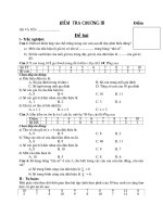 Đề KT chương 3 đại 7 + ĐA đã sửa