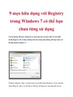 9 mẹo hữu dụng với Registry trong Windows 7 có thể bạn chưa từng sử dụng docx