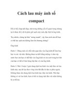 cách lau máy ảnh số compact potx