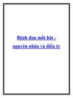 Bệnh đau mắt hột nguyên nhân và điều trị pdf