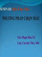 báo cáo tiểu luận  phương pháp chọn mẫu