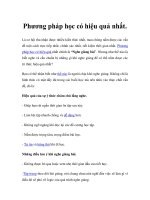 Phương pháp học có hiệu quả nhất. ppsx