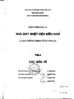 Luận chứng kinh tế kỹ thuật - Tập 4: Các bản vẽ ppsx