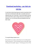 Emotional marketing – quy luật của trái tim potx