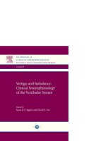 Verigo and Imbalance: Clinical Neurophysiology Of the Vestiabular System pot