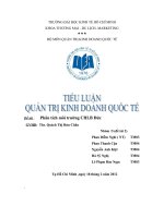 Đề tài : Phân tích môi trường CHLB Đức doc
