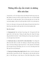 Những điều sếp cần tránh và những điều nên làm pps