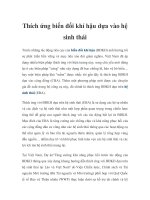 Thích ứng biến đổi khí hậu dựa vào hệ sinh thái pdf