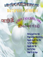 Chọn tạo giống nhờ công nghệ tế bào doc