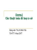 Chương 2: Các thuật toán đồ họa cơ sở-Ths.Vũ Minh Yến ppt