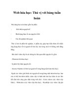 Web hóa học: Thú vị với bảng tuần hoàn pot