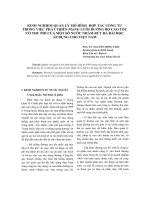 báo cáo khoa học  'kinh nghiệm quản lý mô hình hợp tác công tư trong việc phát triển mạng lưới đường bộ cao tốc có thu phí của một số nước nhằm rút ra bài học áp dụng cho việt nam'