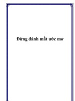 Đừng đánh mất ước mơ pot