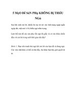 5 MẸO ĐỂ SẢN PHỤ KHÔNG BỊ THIẾU NGỦ docx