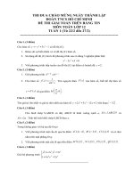 Đề luyện tập khối 12(tuần 1)