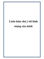 Luôn luôn chú ý tới hình tượng của mình ppt