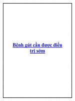 Bệnh gút cần được điều trị sớm. pdf