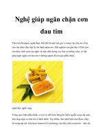 Nghệ giúp ngăn chặn cơn đau tim ppsx