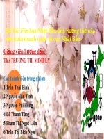 Kinh doanh quốc tế_ văn hóa Nhật ppt