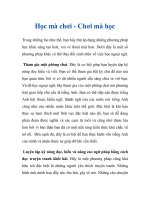 Học mà chơi - Chơi mà học docx