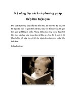 Kỹ năng đọc sách và phương pháp tiếp thu hiệu quả doc