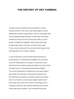 THE HISTORY OF DRY FARMING pdf