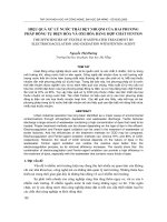 báo cáo nghiên cứu khoa học  ' hiệu quả xử lý nước thải dệt nhuộm của hai phương pháp đông tụ điện hóa và oxi hóa bằng hợp chất fenton'