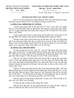 Kế hoạch công tác tháng 3