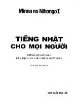 tiếng nhật cho mọi người