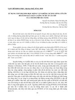 báo cáo nghiên cứu khoa học  ' sử dụng chỉ thị sinh học động vật không xương sống cỡ lớn để đánh giá chất lượng nước ở các hồ của thành phố đà nẵng'