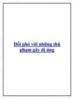 Đối phó với những thủ phạm gây dị ứng. potx