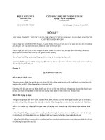 QUY ĐỊNH TRÌNH TỰ, THỦ TỤC CẤP VÀ THU HỒI GIẤY CHỨNG NHẬN AN TOÀN SINH HỌC ĐỐI VỚI CÂY TRỒNG BIẾN ĐỔI GEN