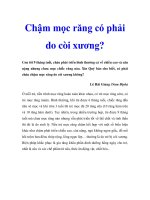 Chậm mọc răng có phải do còi xương docx