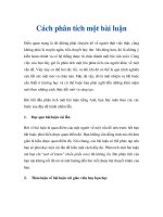 Cách phân tích một bài luận docx