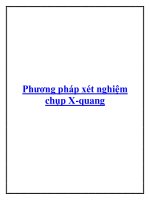 Phương pháp xét nghiệm chụp X-quang. pdf