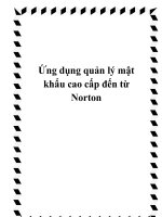 Ứng dụng quản lý mật khẩu cao cấp đến từ Norton pps