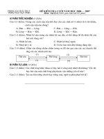 Đề KT cuối năm (lí 6)