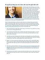 Bí quyết tạo động lực cho nhân viên sau tinh giảm biến chế pdf