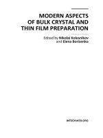 MODERN ASPECTS OF BULK CRYSTAL AND THIN FILM PREPARATION docx