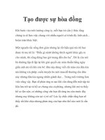 Tạo được sự hòa đồng potx