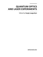 QUANTUM OPTICS AND LASER EXPERIMENTS ppt
