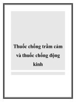 Thuốc chống trầm cảm và thuốc chống động kinh ppt