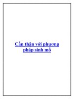 Cẩn thận với phương pháp sinh mổ ppt